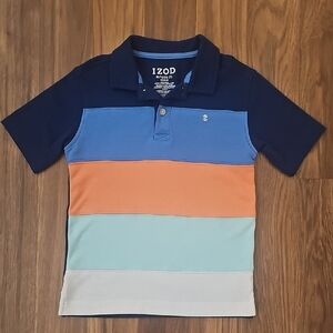 IZOD Kids Colorblock Polo Shirt, Little Boys Size XL (7)